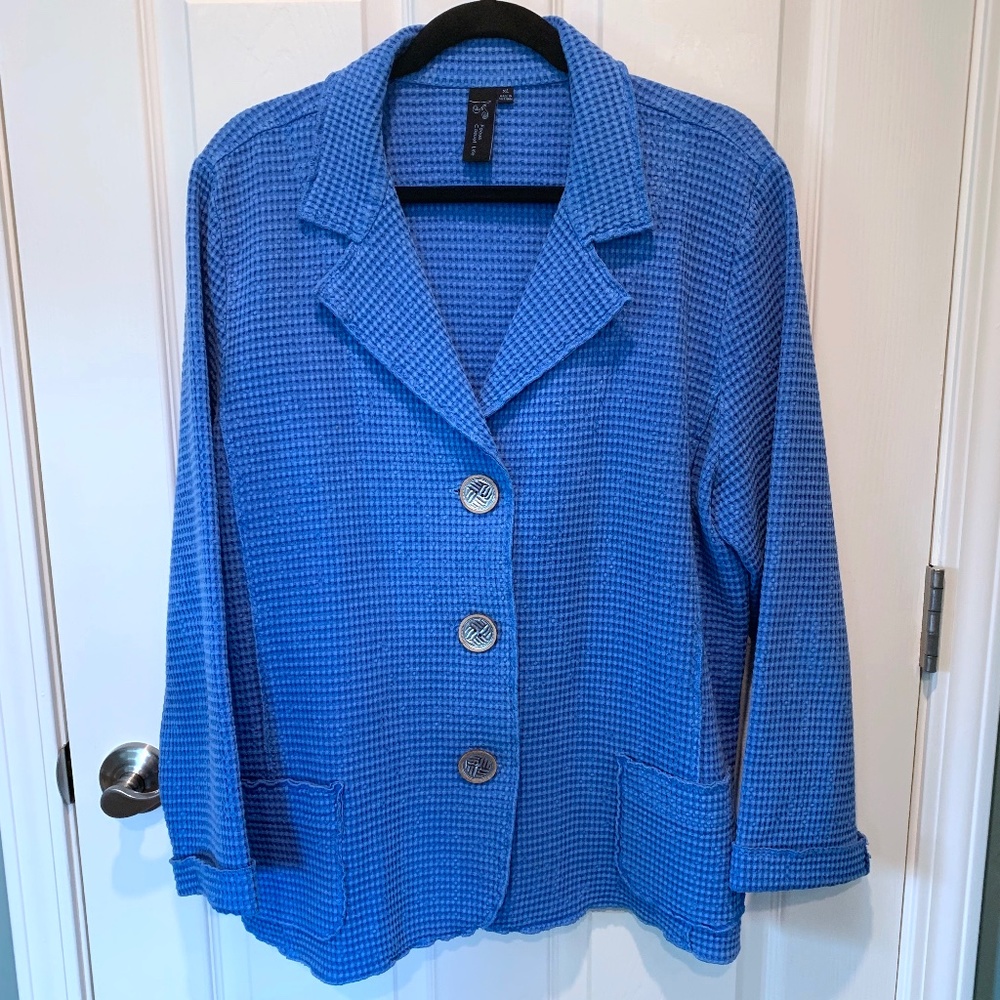 Focus Casual Life Waffle 3-Button Cotton Jacket XL